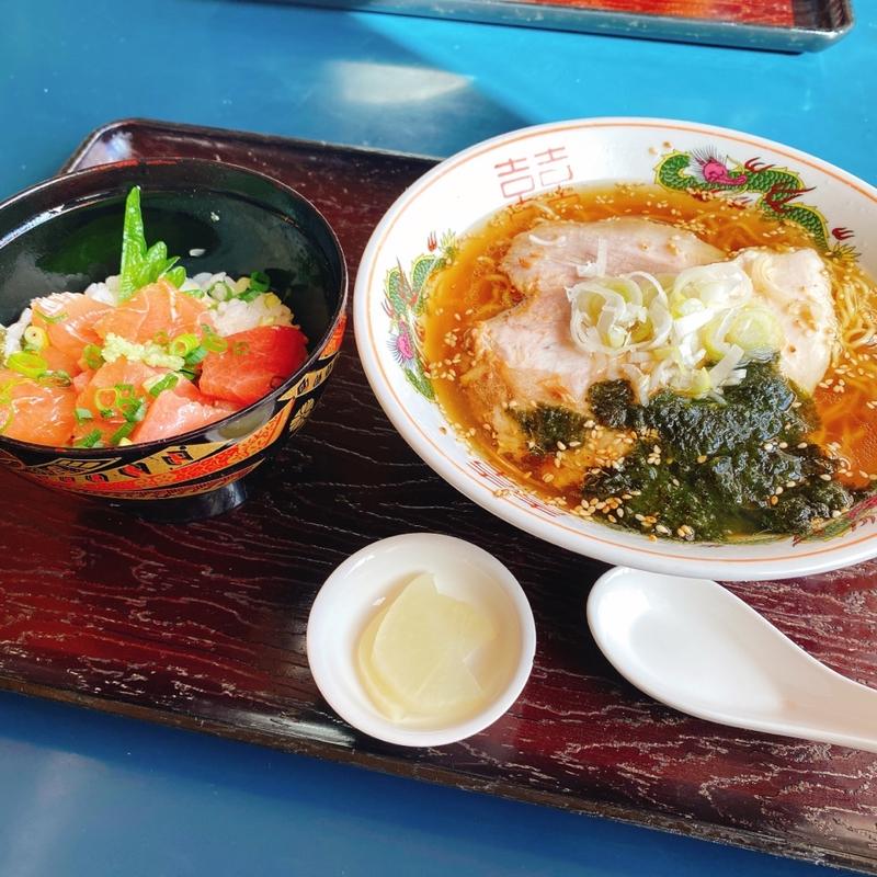 鶏ニボラーメン　半漬け丼(纏)