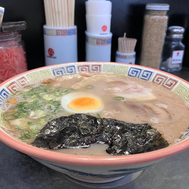 昔ラーメン並(大砲ラーメン 合川店)