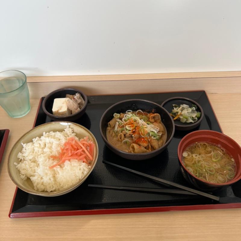 もつ煮定食(ゆで太郎 越谷大間野町店 )