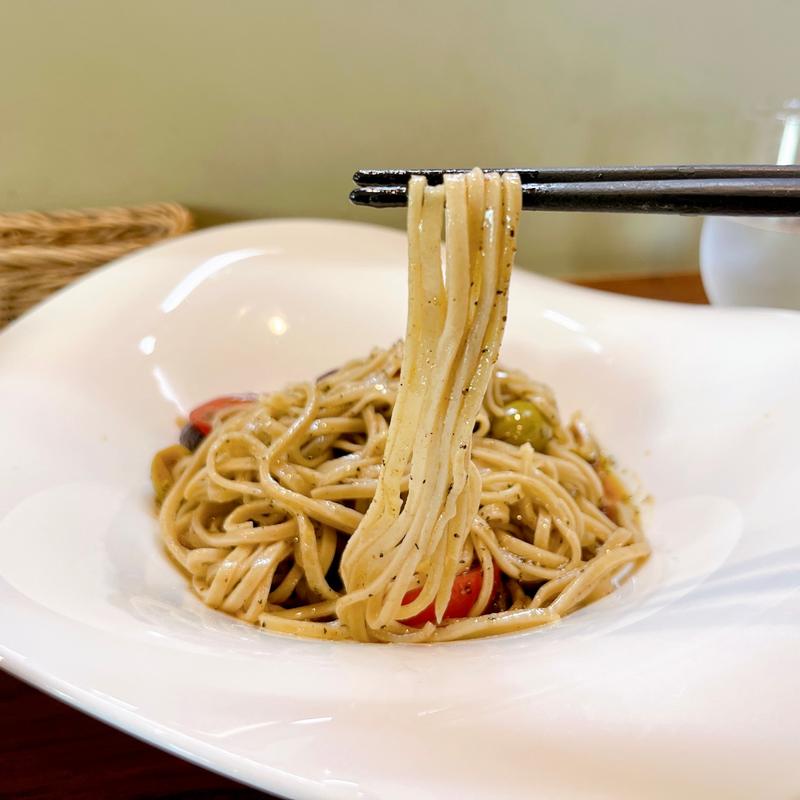 ビネガー和えそば(創作そばなぁる)