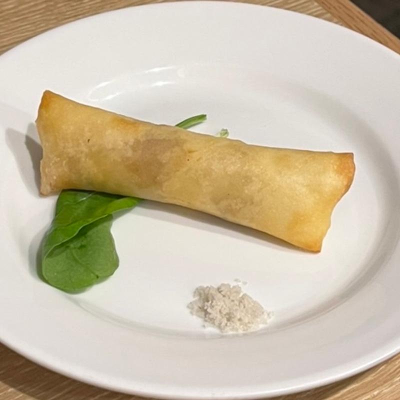 ウニとマスカルポーネの春巻き(バル鈴５)