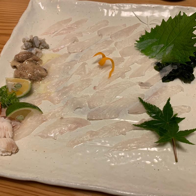 ハギ刺し(居酒屋 あかり )