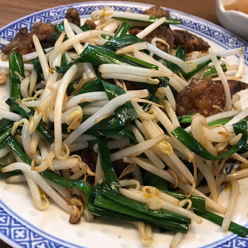 レバニラ炒め定食(魚田)