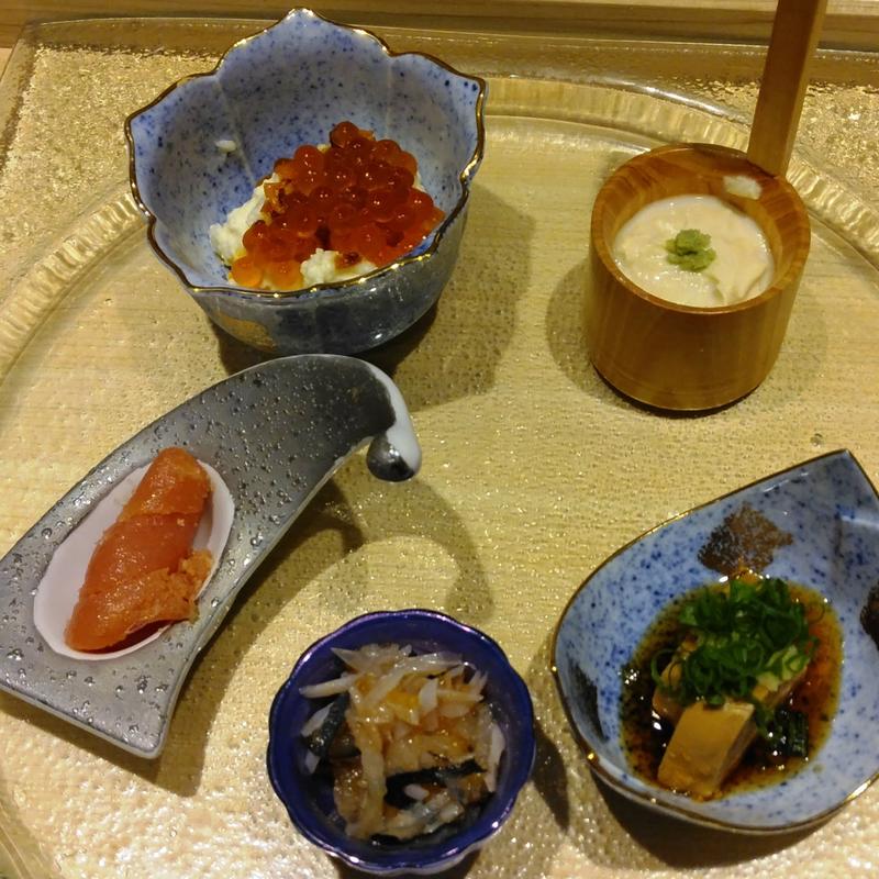 前菜盛り合わせ(横浜 鮨 ふくじゅ)