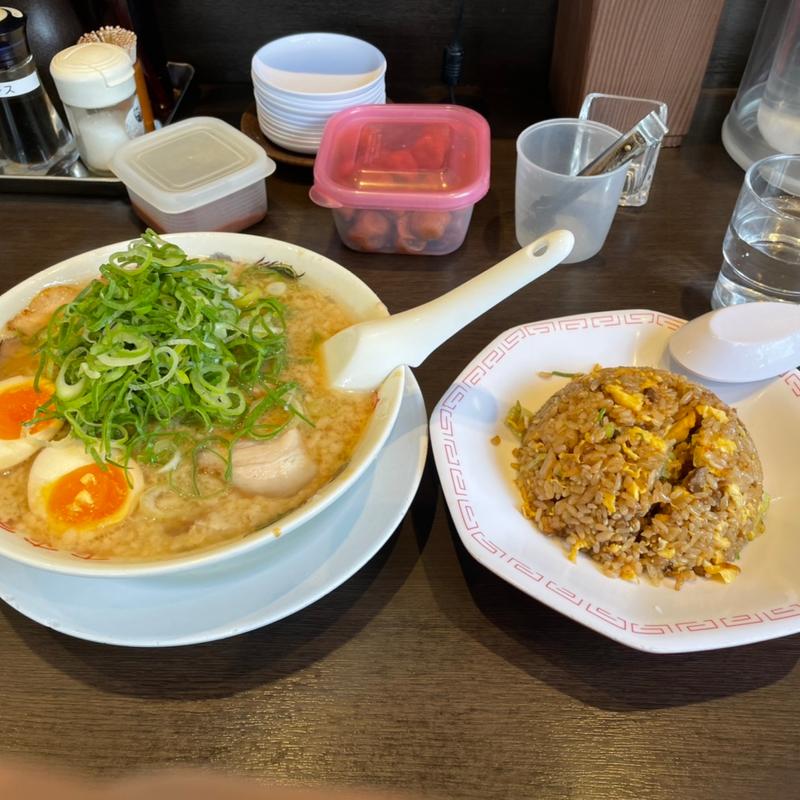 チャーハン定食(来来亭 中島新町店)