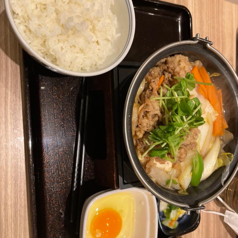 すき焼き鍋(吉野家 盛岡月が丘店)