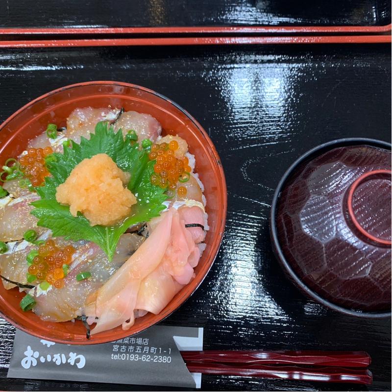 真だら漬け丼(丼の店 おいかわ 宮古市魚菜市場店)