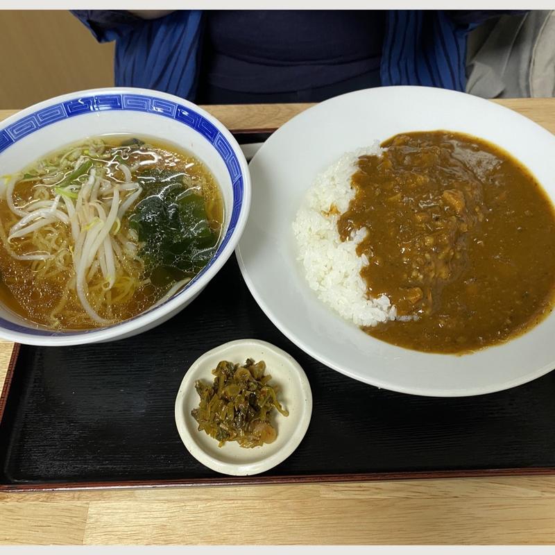 カレーライスと小ラーメン(笹屋 )
