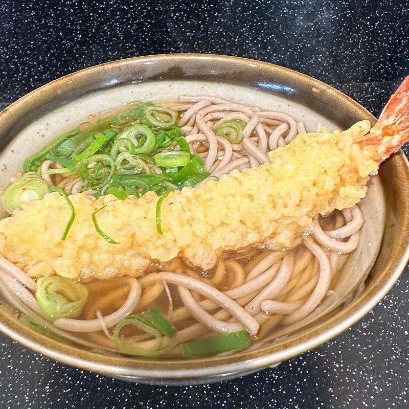 えび天そば(今庄そば 福井駅構内 )