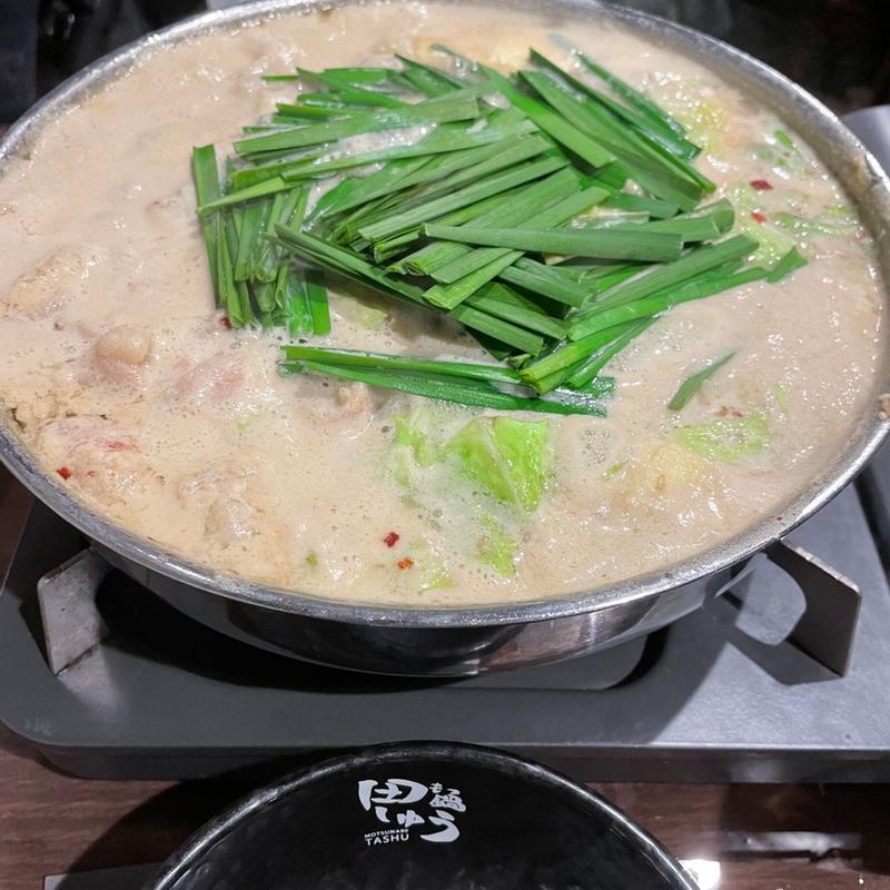 牛もつ鍋　味噌(もつ鍋 田しゅう 博多)
