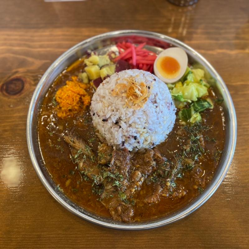 牛スジ味噌煮風スパイスカレー(アヤカリ亭)