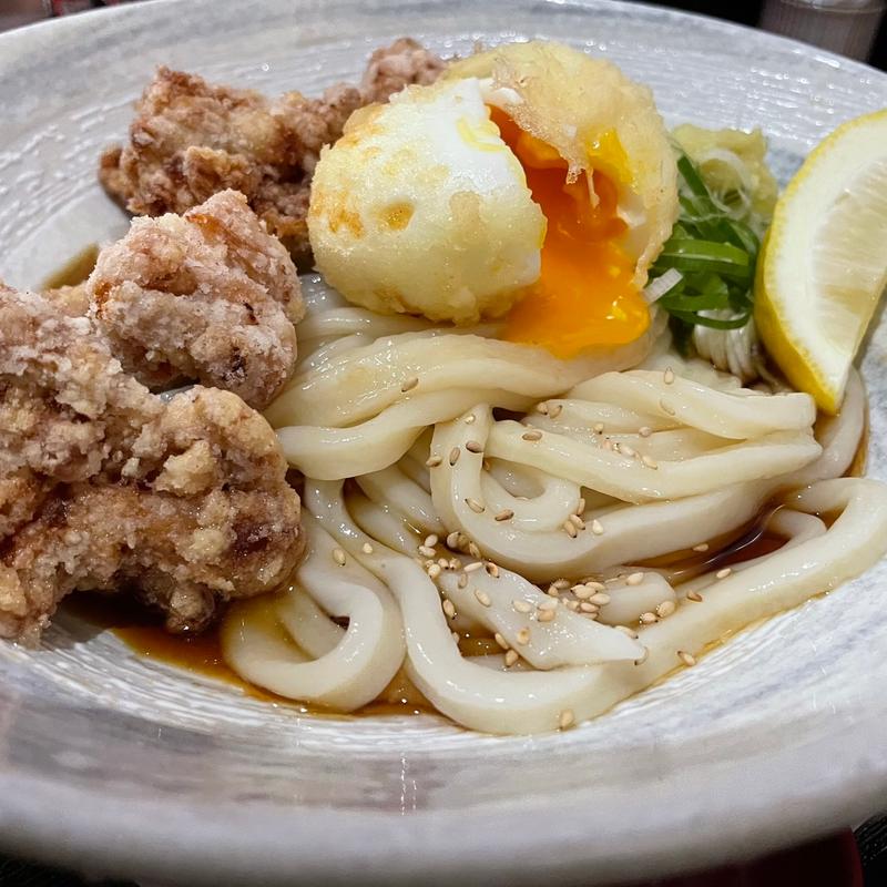 ザンギうどん(ザンギうどん一久 狸小路本店)