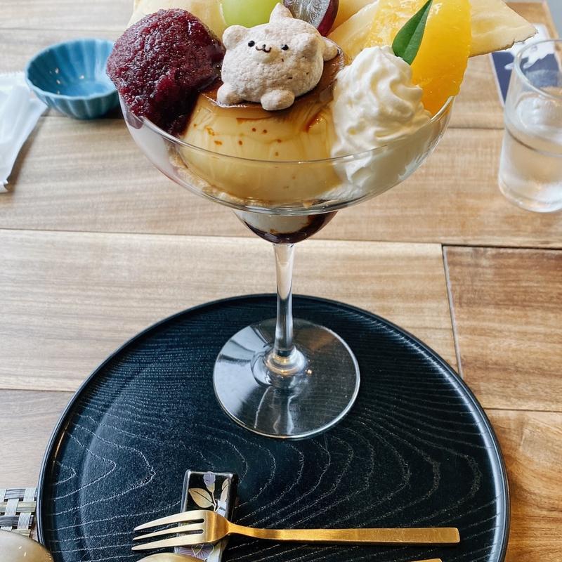 プリンアラモード(cafe saju / おやつ処 茶寿)