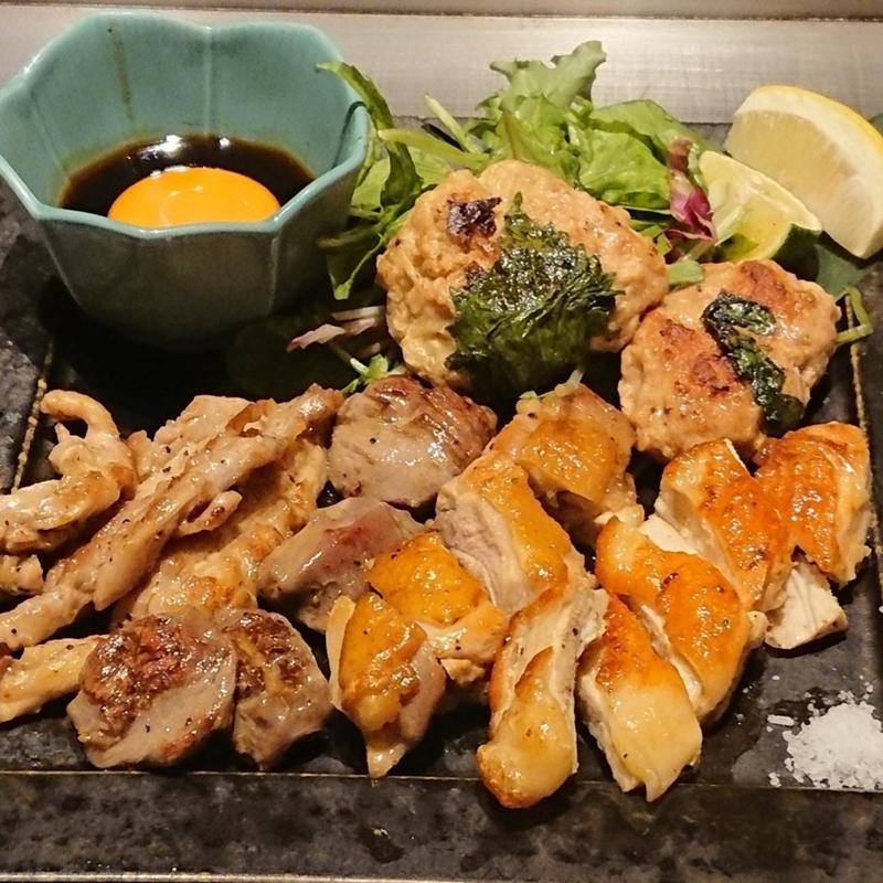 鉄板焼き盛り合わせ5種(鉄板焼かしわ 二子玉川ライズ店)