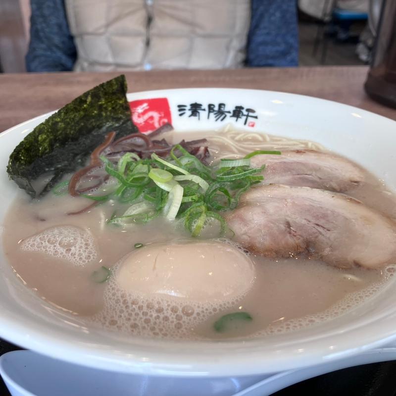 すっぴん味玉ラーメン(久留米ラーメン清陽軒 善導寺店)