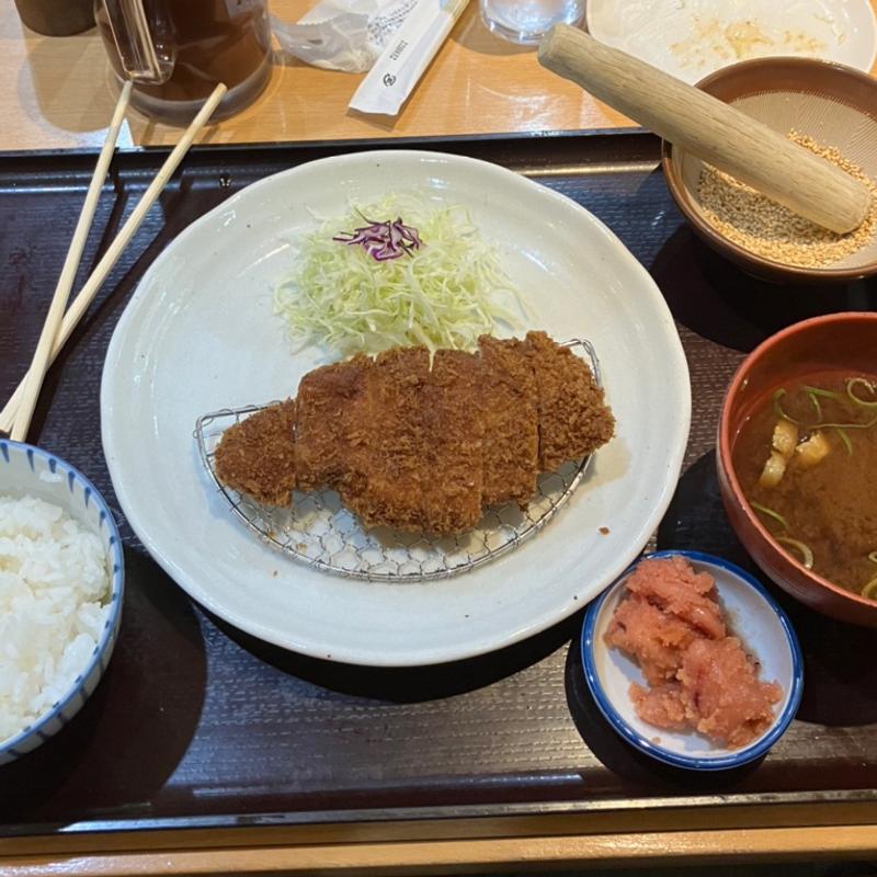豚ロースカツ膳(かつ満 神戸摩耶)