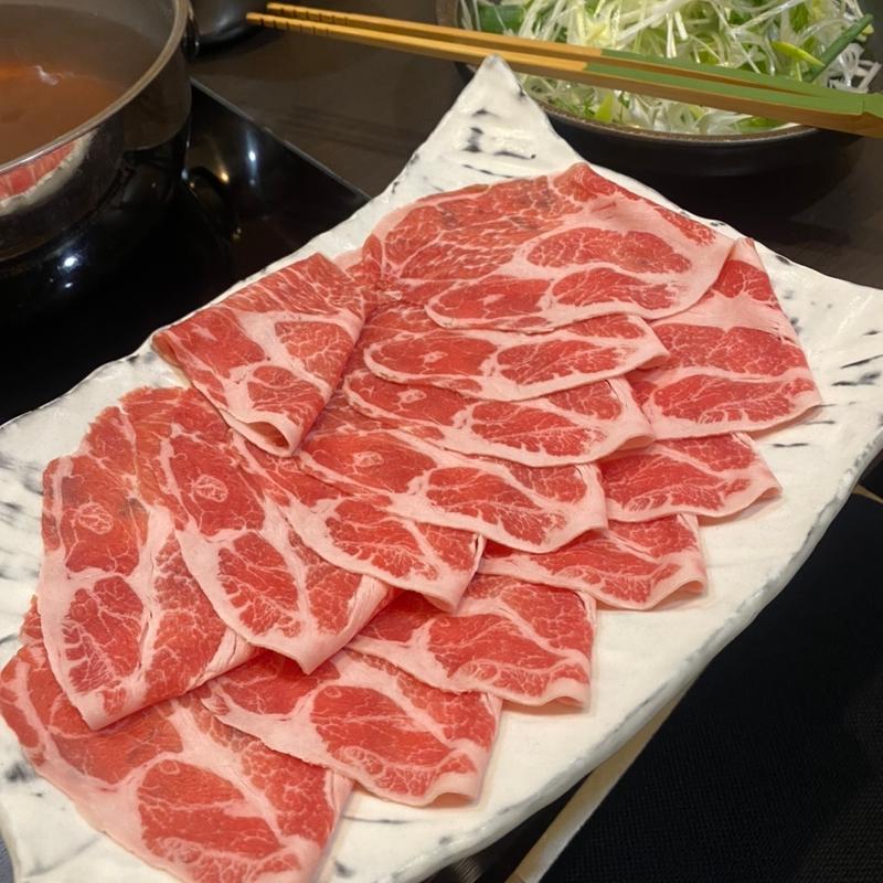 オリーブ豚肩ロースしゃぶしゃぶコース(すき焼きしゃぶしゃぶ 小豆 上野御徒町店)