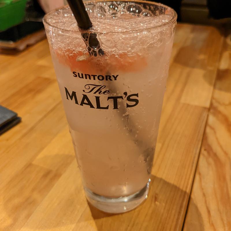 生絞りグレープフルーツサワー(三崎まぐろ専門店 Tunaがる)