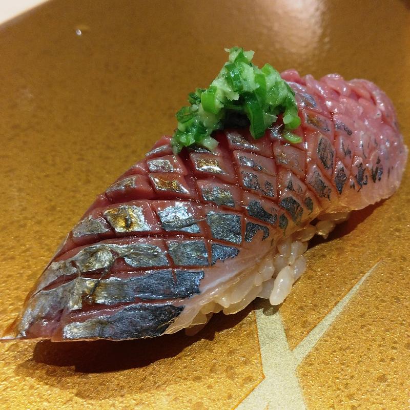 釣りあじ(横浜 鮨 ふくじゅ)