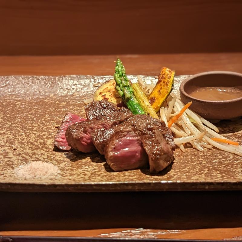 プライマリーコース（黒毛和牛熟成赤身ステーキ(鉄板焼さらさ)