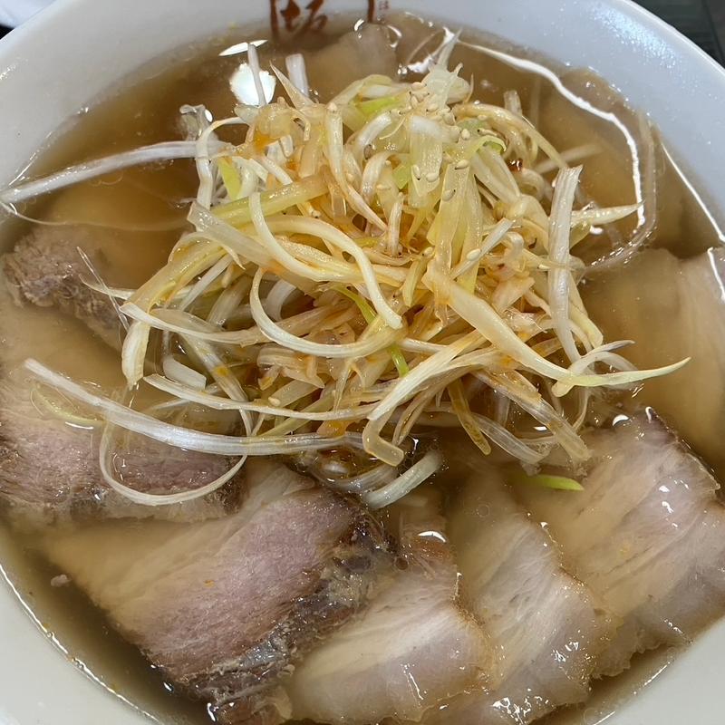 ねぎ焼豚ラーメン(喜多方ラーメン坂内 汐留シティセンター店)