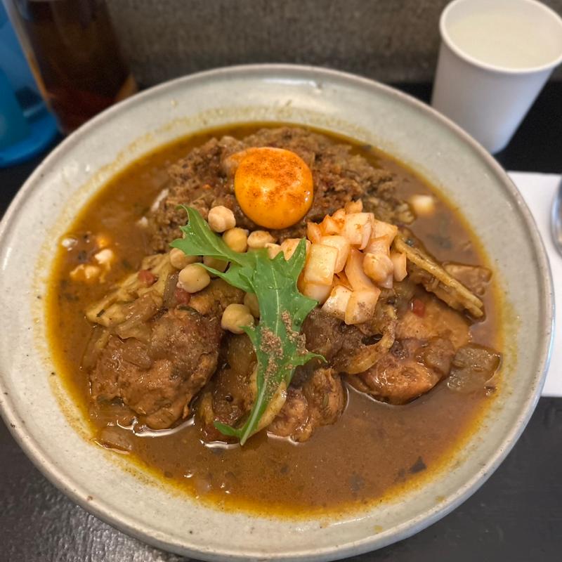 チキンとキーマの合いがけ(スパイスポスト （SPICE POST）)