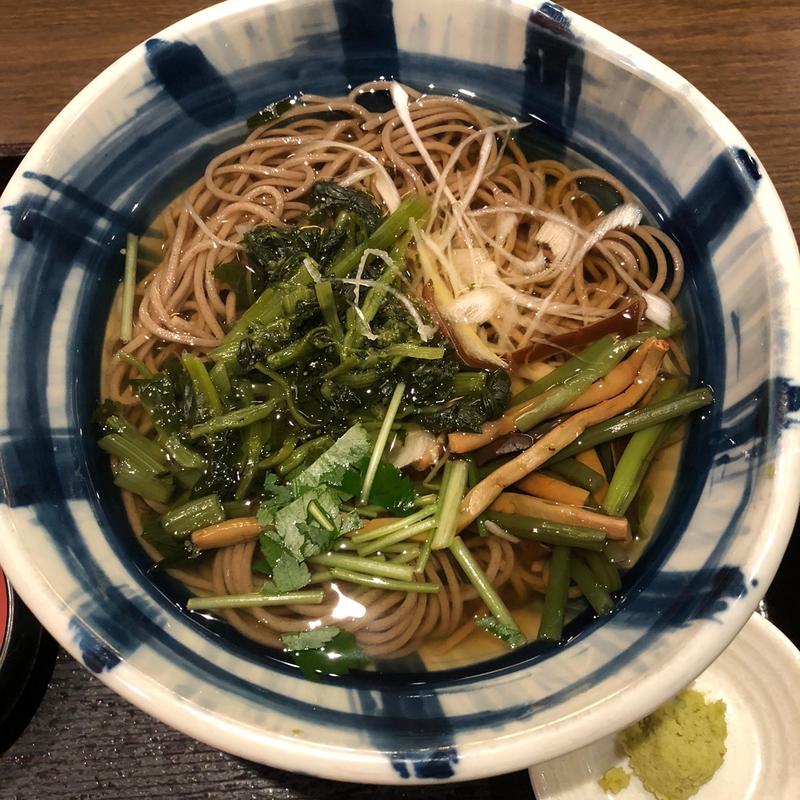 葉わさびそば定食(信州そば処 そじ坊 大阪御堂筋本町ビル店)