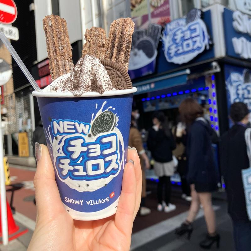 チョコチュロスオレオバニラ(SNOWY VILLAGE（スノーウィーヴィレッジ）新大久保店)