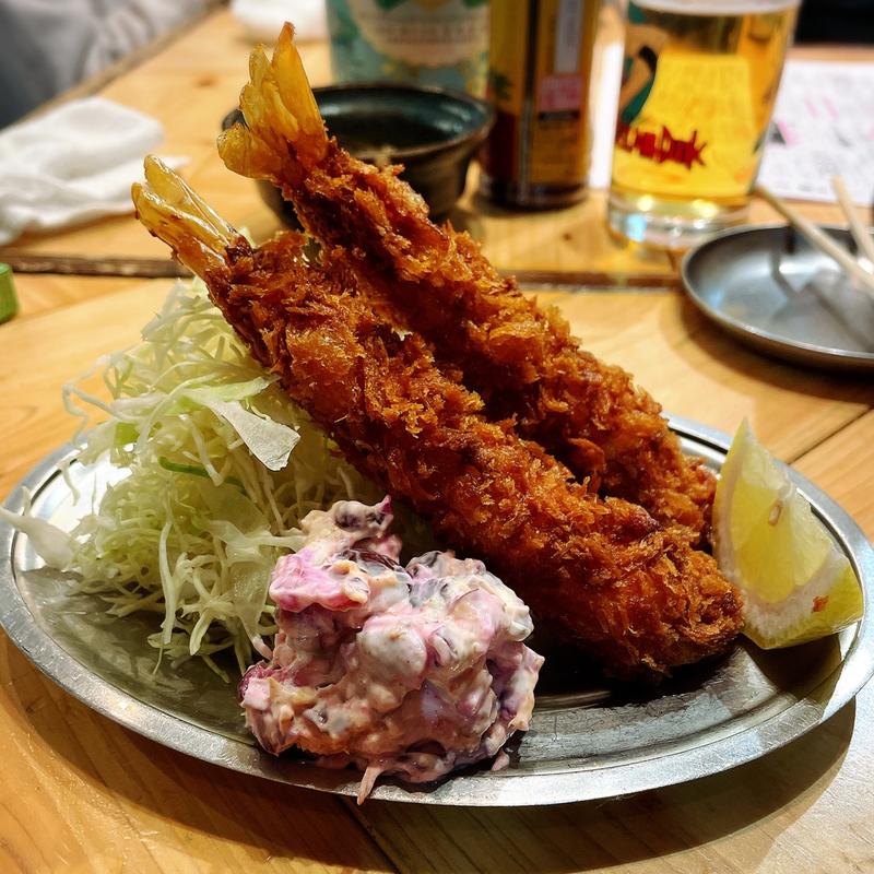 大海老フライしば漬けタルタル(大衆酒場 チャン栓チャン)