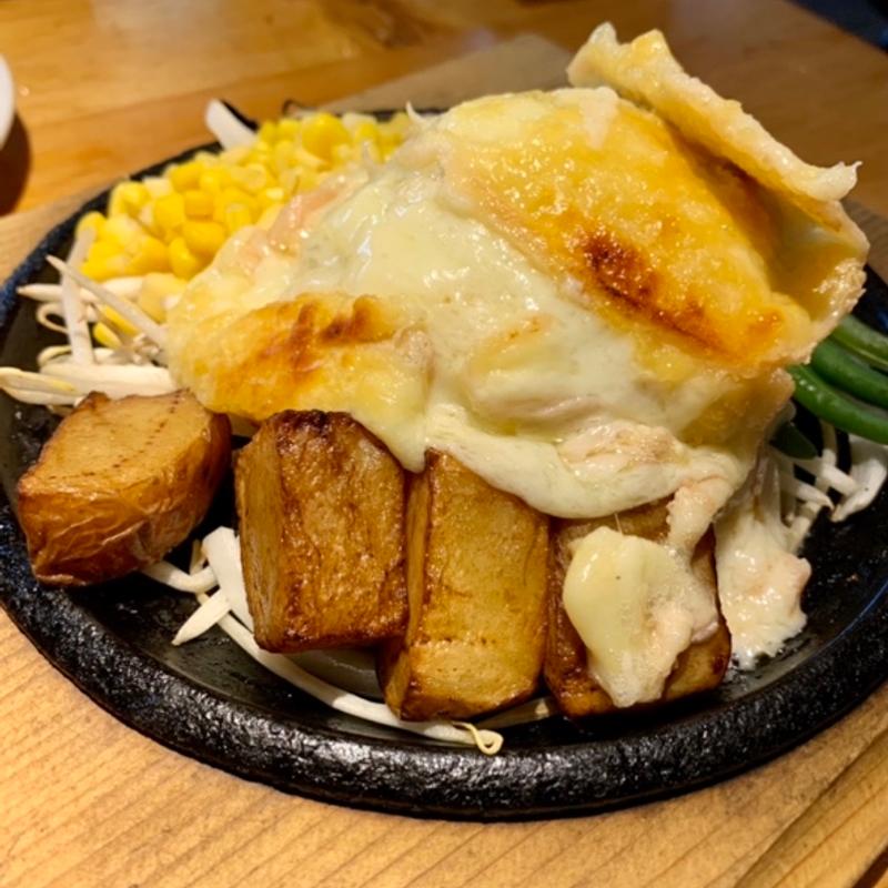 花畑ラクレットチーズハンバーグ(ヒッコリー 本店)