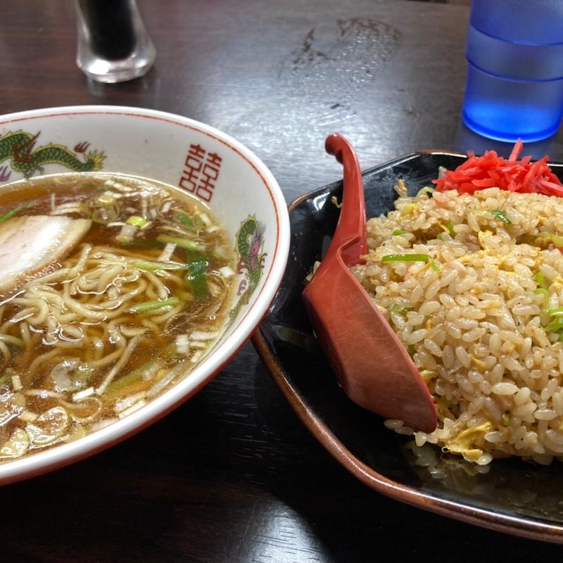 チャーハン、半ラーメンセット(ぞのちゃん)