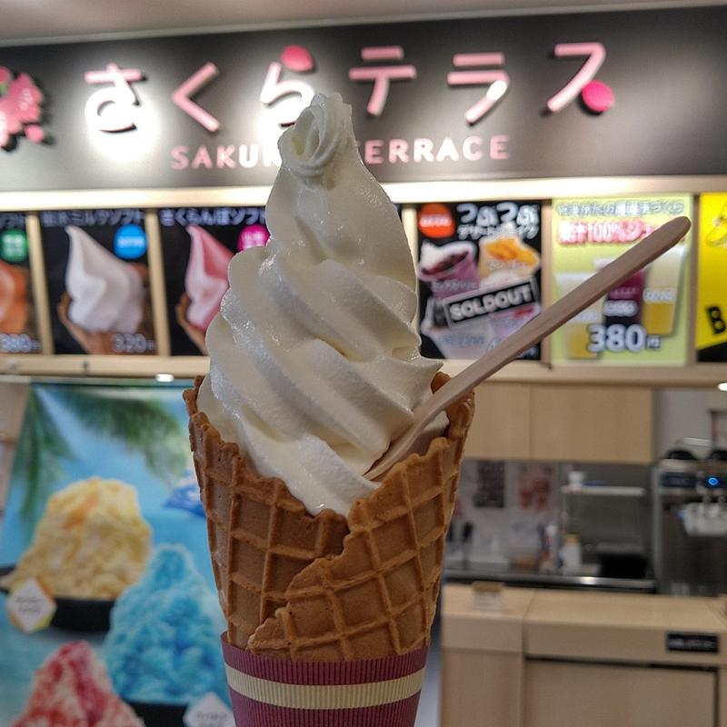 樹氷ミルクソフト(さくらテラス)