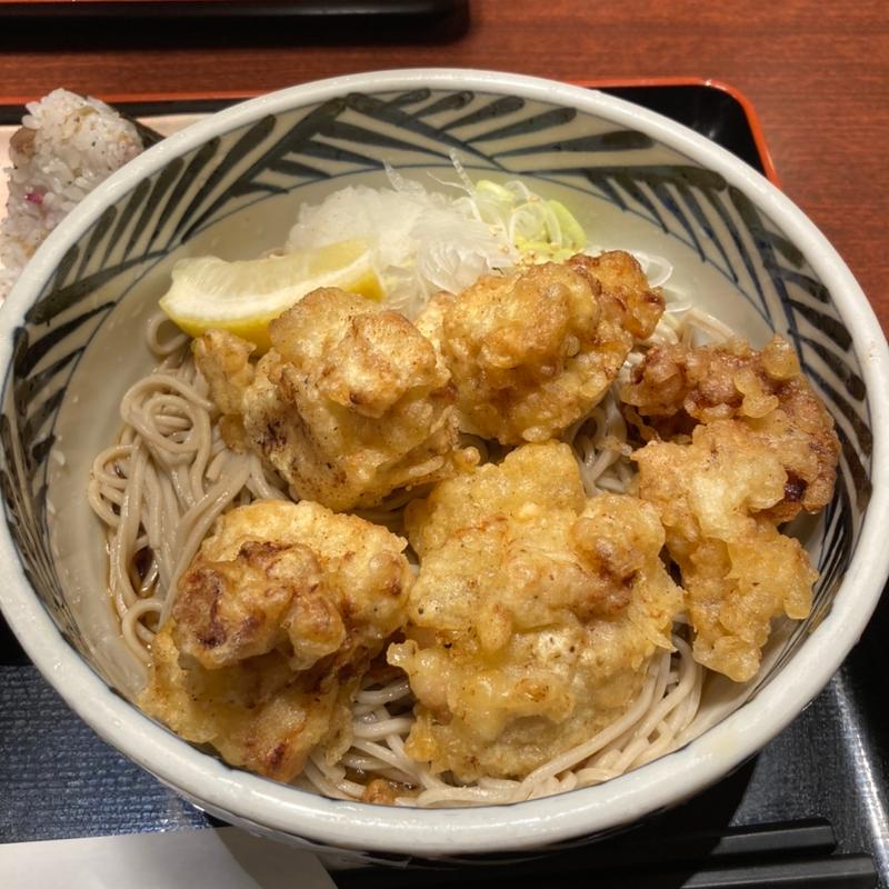 とり天そば(おらが蕎麦 八重洲地下街南口店)