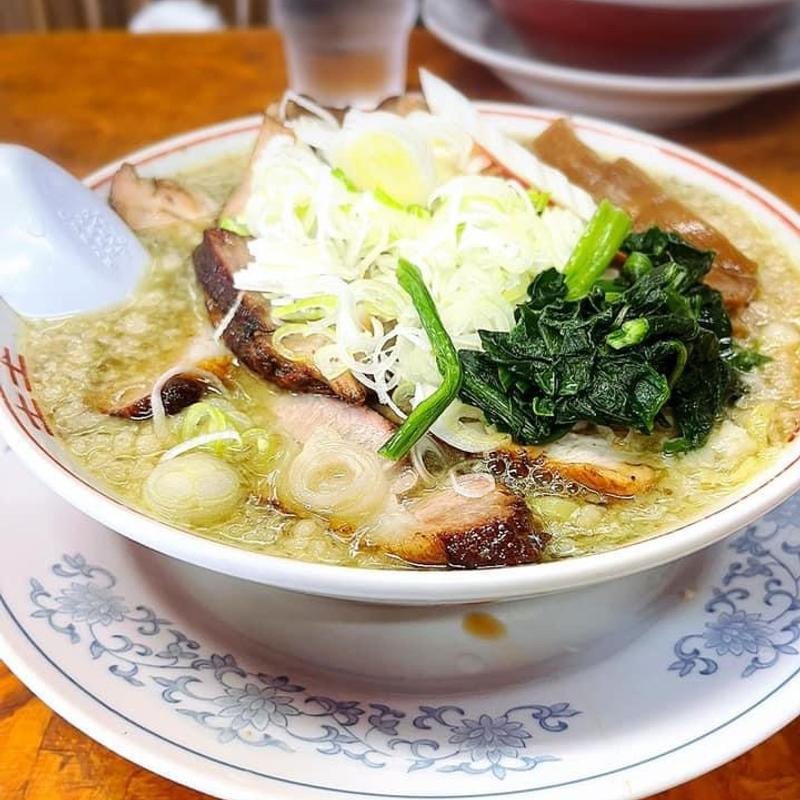 塩青唐辛子背脂チャーシュー麺(かし亀)