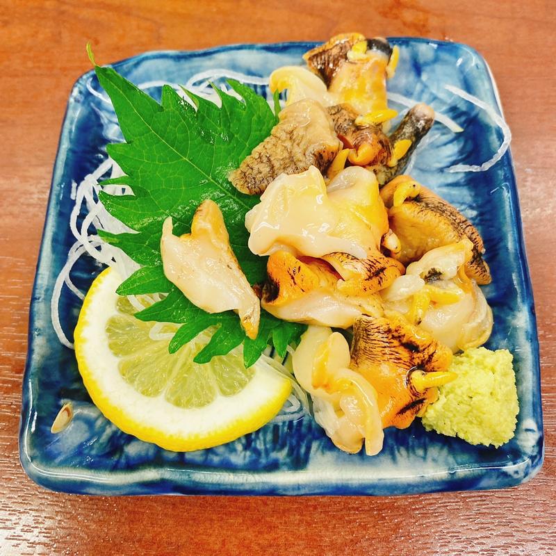 つぶ貝のお造り(大阪城 （だいはんじょう）)