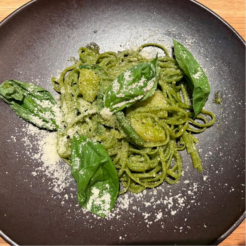 北海道 尾藤さんのじゃが芋とインゲンのジェノベーゼ(AWkitchen figlia 渋谷スクランブルスクエア店)