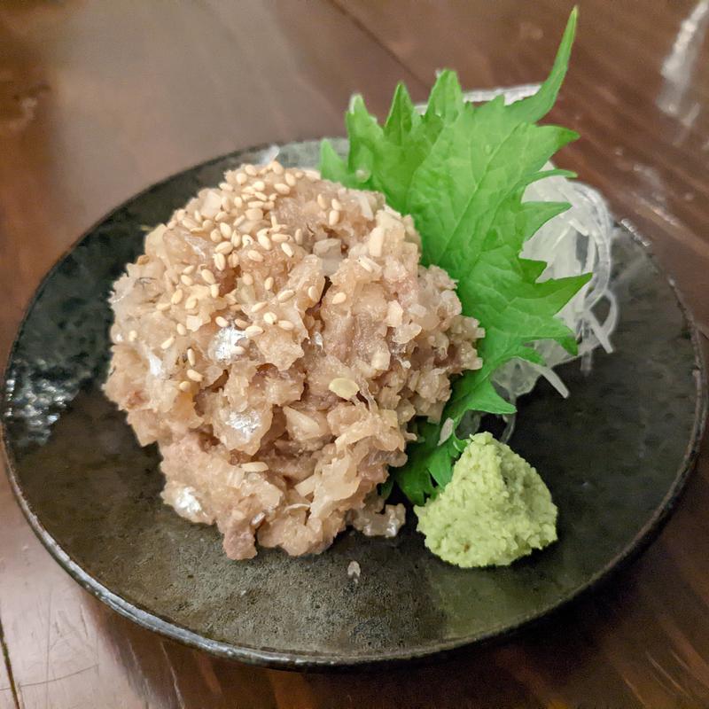 地アジのなめろう(ベイブルーイング 関内本店)