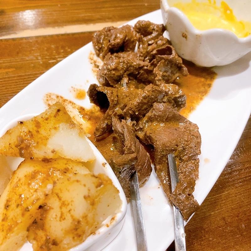 牛ハツ焼き(Cusco Cafe)