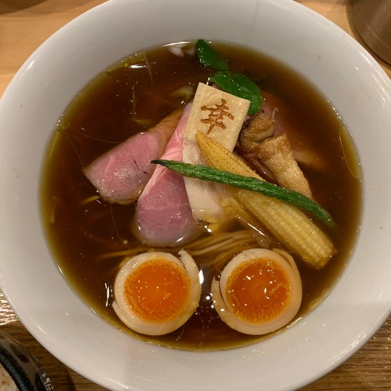 はまぐりだしの醤油らぁめん特製盛り(麺家 幸先坂)