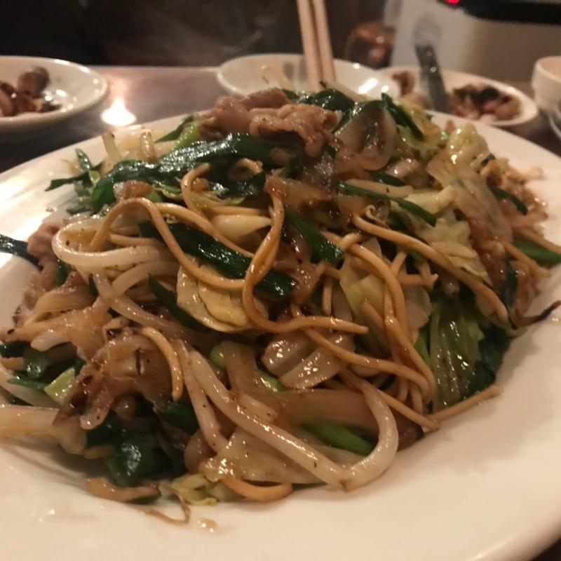 ニラ焼きそば(筒井酒店)