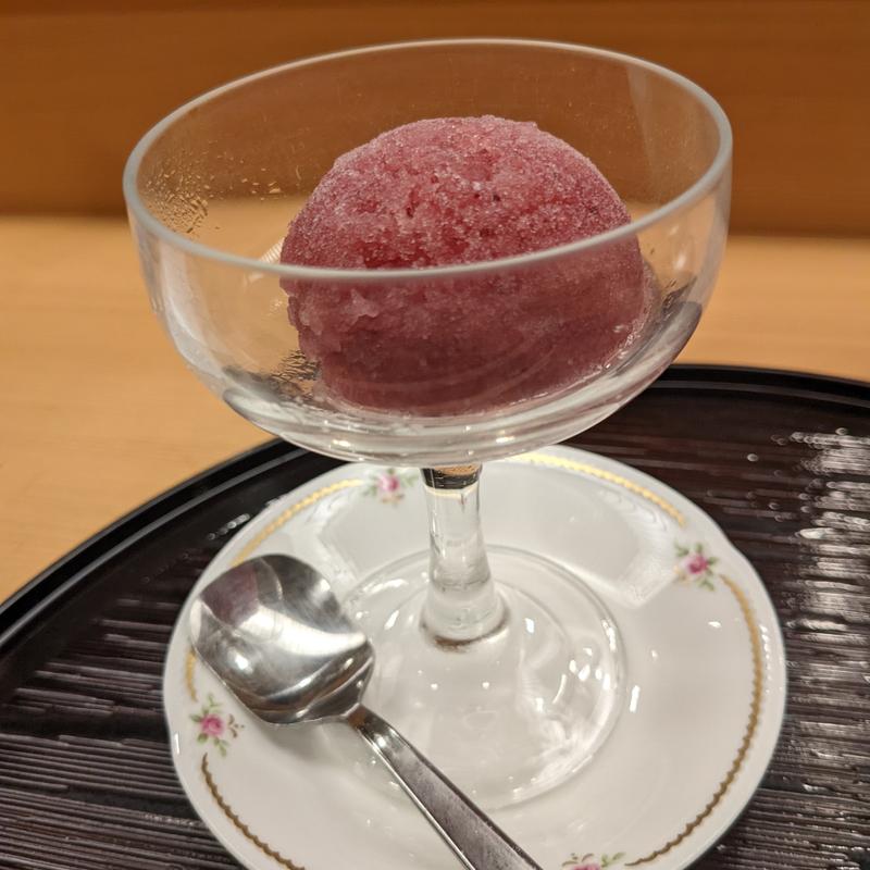 山葡萄のシャーベット(浄土ヶ浜パークホテル )