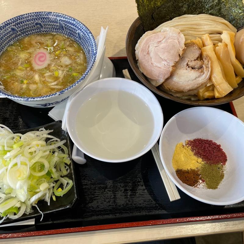 特製つけ麺並盛り＋ネギ(舎鈴 イオンモール羽生)