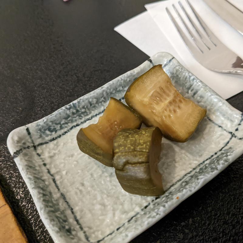 胡瓜の醤油漬け(大船渡温泉 )