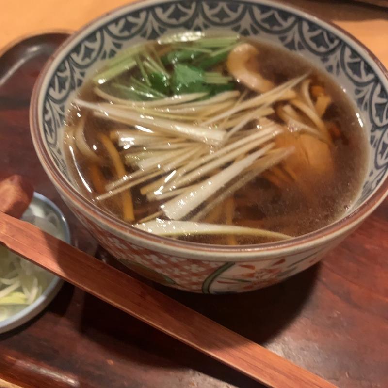 鴨南蛮そば(真希 六本木1号店)