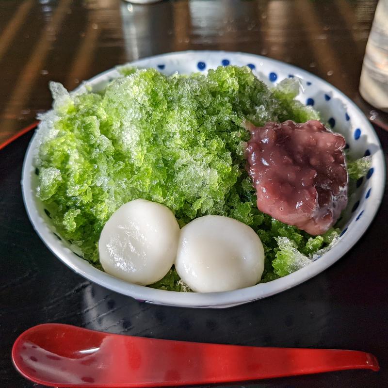 かき氷（宇治金時）(松風庵 )