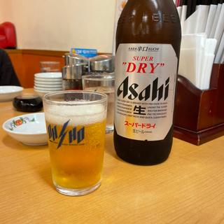 びんビール(大ビン)アサヒスーパードライ(餃子の王将 八田寺店)