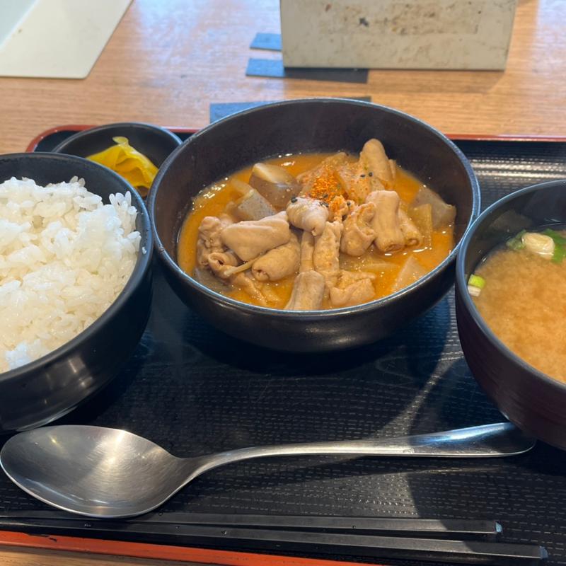 もつ煮定食(嵐山パーキングエリア（下り） スナックコーナー)