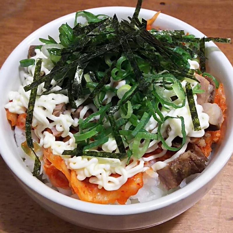 キムチマヨチャーシュー丼(麺匠うえ田)