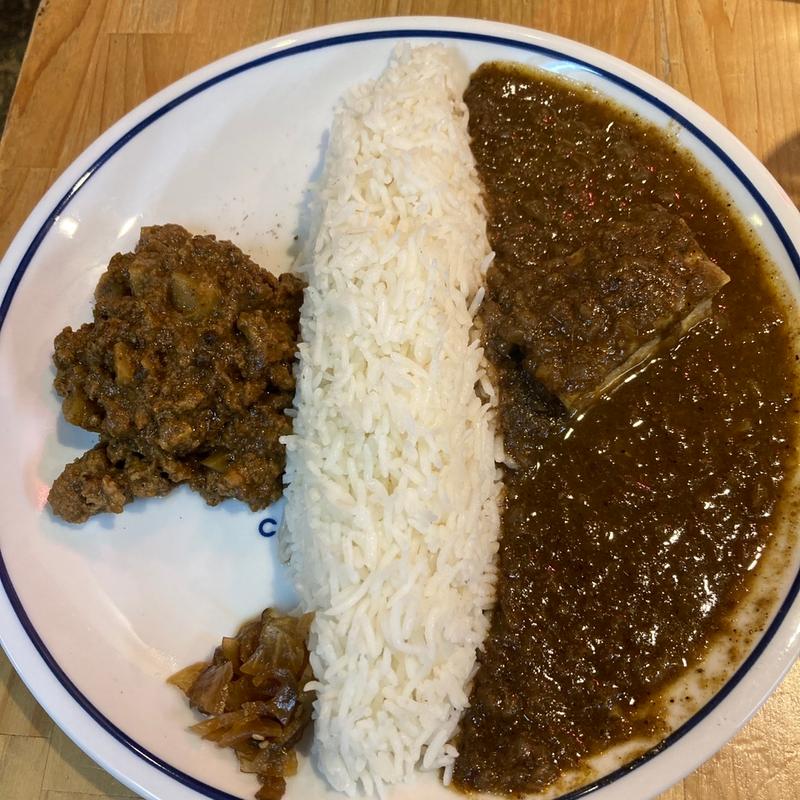 スパイスカリー2種盛り(カリーショップくじら 高円寺)