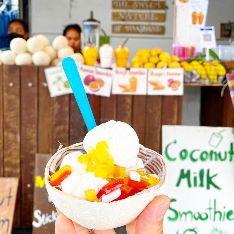 ココナッツアイスクリーム(チャトゥチャック市場)